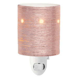 Elektrische Miniduftlampe Etched Core mit Wandstecker – Rose Gold