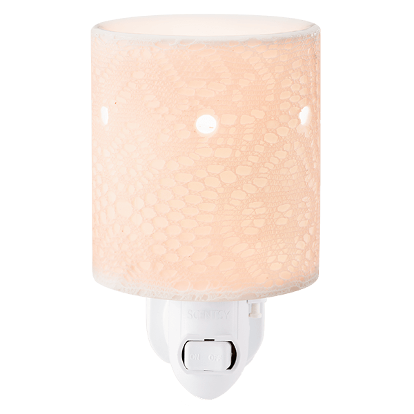 Elektrische Miniduftlampe Lace mit Wandstecker
